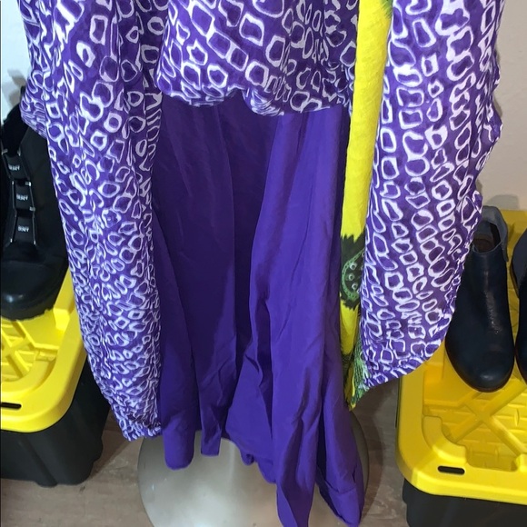 The Territory Ahead Purple and Yellow Women's Skirt size Medium - Picture 4 of 5